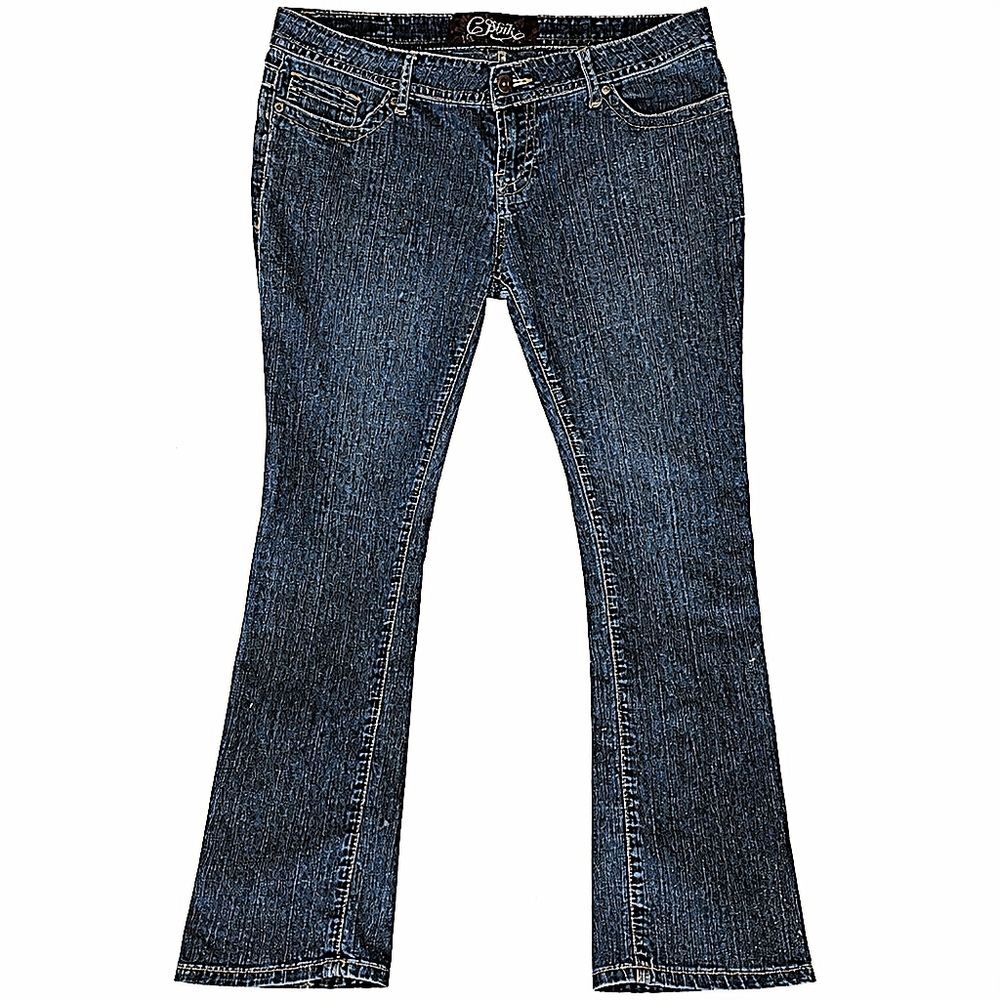 Y2K C. Pink Medium Wash Denim Jeans Size 11 Contrast Stitch